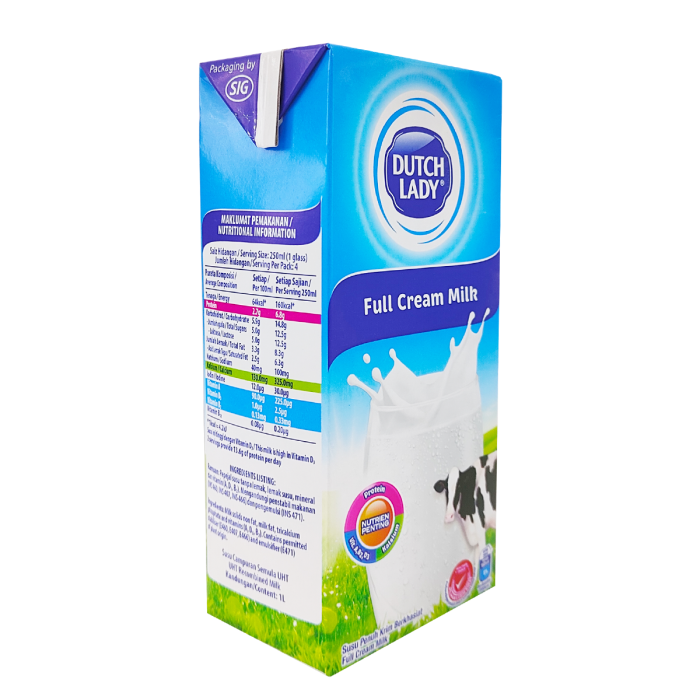 DUTCH LADY UHT Full Cream Milk 1L - Image 3